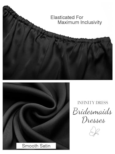 Women Infinity Dress for Bridesmaid Long Evening Maxi Wrap Dresses Convertible Prom Wedding Gown