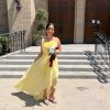 Pleated Chiffon Bridesmaid Dresses with Slit Scoop Neck Formal Evening Gowns Hi002