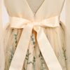 Flower Girl Maxi Dress Wedding Formal Bridesmaid Floral Embroidered Tulle Skirt Princess Pageant First Communion Gown