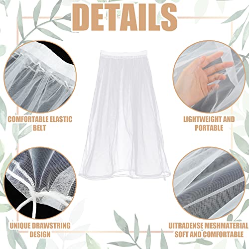 Wedding Gown Underskirt Drawstring Bride Buddy White Bridal Underskirt for Dresses Toilet Petticoat for Wedding Dress