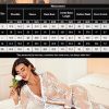 Sexy Lace Robe for Women Lingerie Bridal Lace Babydoll Robe Lingerie Sheer Wedding Gown