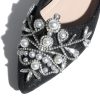 Women's Chunky Heel Comfortable Work Shoes Rhinestones Pearl Dress Wedding Pumps for Women - 1.18Inches Height