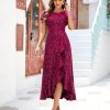 Women Sequin Formal Party Dress Flutter Short Sleeve Wedding Cocktail Long Evening Dress