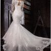 Lace Wedding Dresses for Bride 2024 V Neck Appliques Beaded Boho Bridal Gown