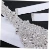 1pc Rhinestone Bridal Girdle for Wedding Dress Bridesmaid Belt Maple Leaf Decoration for Formal Occasions and Parties