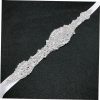 1pc Rhinestone Bridal Girdle for Wedding Dress Bridesmaid Belt Maple Leaf Decoration for Formal Occasions and Parties