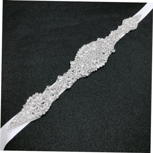 1pc Rhinestone Bridal Girdle for Wedding Dress Bridesmaid Belt Maple Leaf Decoration for Formal Occasions and Parties