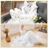 Personalized Initial Wedding Bride Slippers MRS Pearl Letter Makeup Bag Bridal Shower Gifts for Wedding Day (B)
