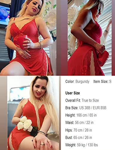 Women's Lingerie Sexy Nightwear Spaghetti Strap Nightgown Babydoll Chemise