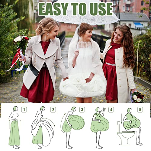 Wedding Gown Underskirt Drawstring Bride Buddy White Bridal Underskirt for Dresses Toilet Petticoat for Wedding Dress