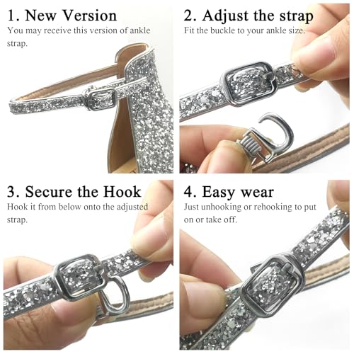 Pearl Rhinestone Heels Platform Block Sandals for Women Wedding Sandals for Bride Chunky Heels Bridal Shoes with Ankle Strap