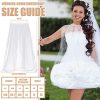 Wedding Gown Underskirt Drawstring Bride Buddy White Bridal Underskirt for Dresses Toilet Petticoat for Wedding Dress
