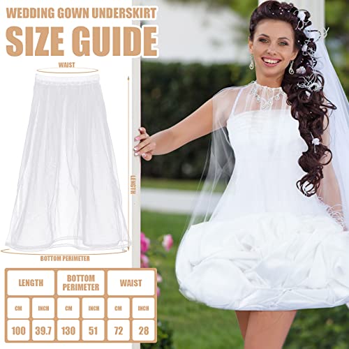 Wedding Gown Underskirt Drawstring Bride Buddy White Bridal Underskirt for Dresses Toilet Petticoat for Wedding Dress
