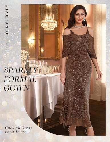 Sequin Formal Mother of The Bride Dress Cocktail Evening Wedding Dresses with Shawl
