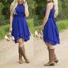 Halter Short Bridesmaid Dresses 2025 Western Wedding Guest Dress A Line Ruffle Pleated Summer Formal Party Gowns