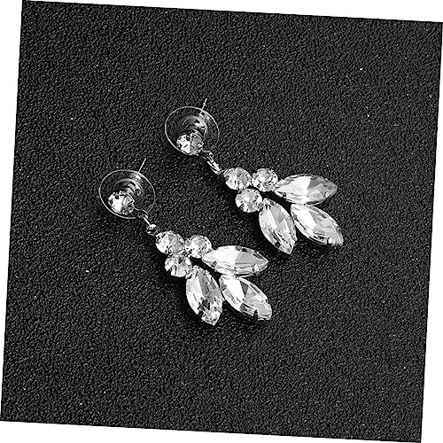 Bridal Jewelry with Crystal Necklace and Earrings Elegant Wedding Dress Accessory for Brides and Bridesmaids Unique Pendant